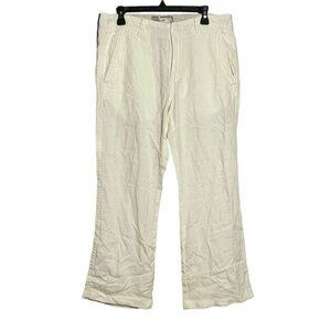Bke Carver Linen Pants Chino Khaki Straight Men Sz 32 Casual Lounge Beach Relax